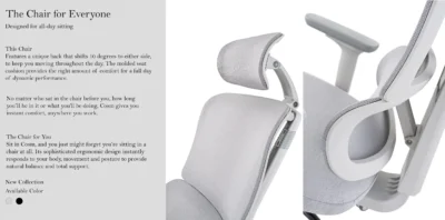 High back medical fabric chair with ergonomic design and adjustable armrests